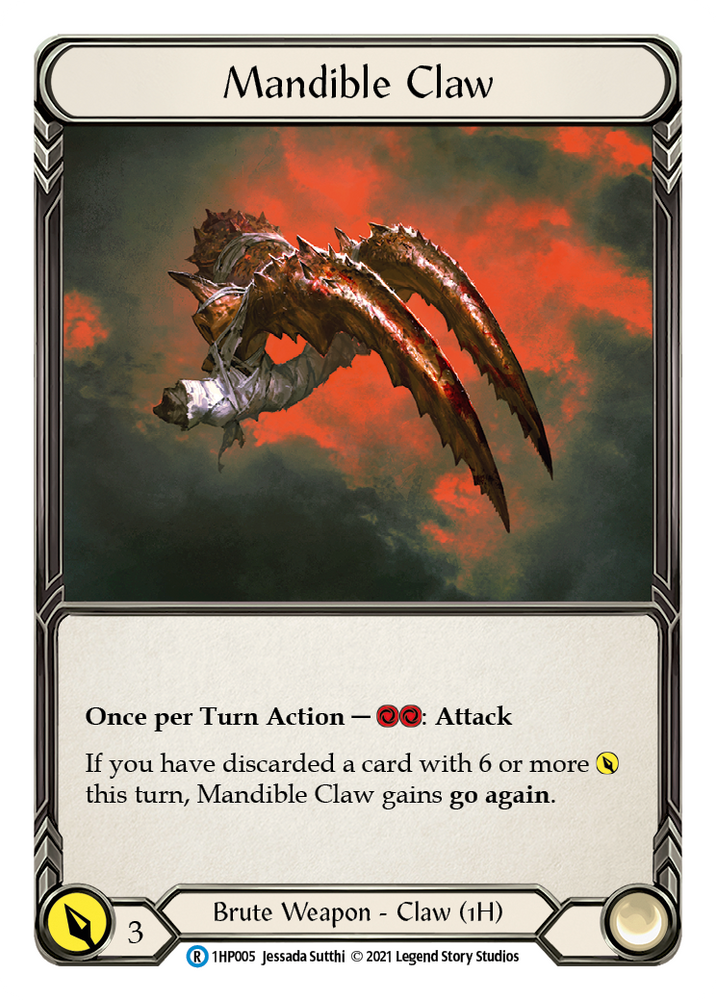Flesh and Blood TCG | Mandible Claw (Right) [1HP005] (History Pack 1) | The Nerd Merchant