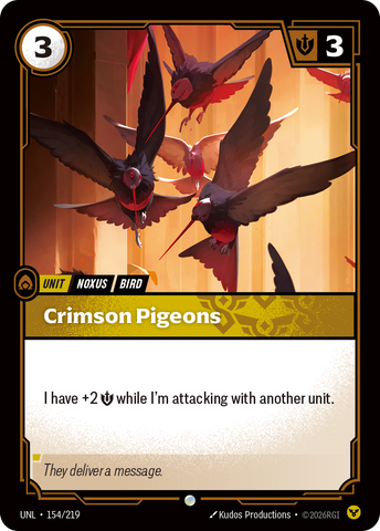 Crimson Pigeons (Foil) - Unleashed (154/219)