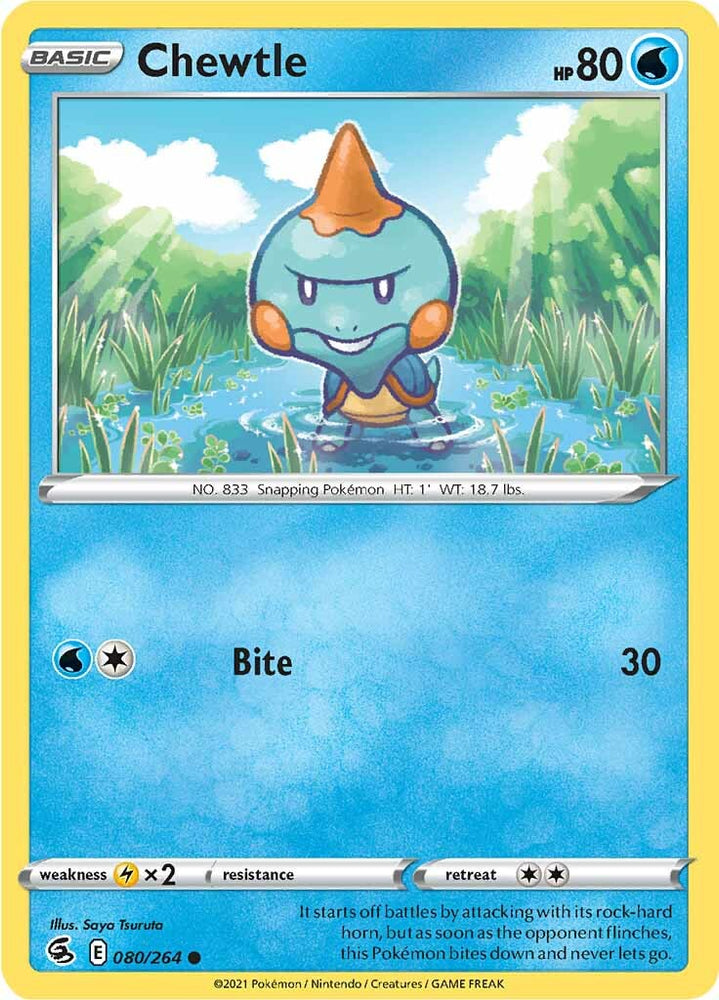 Pokemon | Chewtle (080/264) [Sword & Shield: Fusion Strike] | The Nerd Merchant