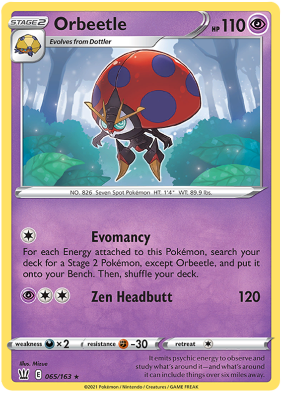 Pokemon | Orbeetle (065/163) [Sword & Shield: Battle Styles] | The Nerd Merchant