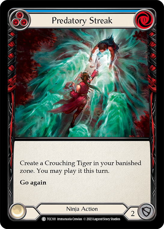 Flesh and Blood TCG | Predatory Streak (Blue) [TCC101] (Round the Table: TCC x LSS) | The Nerd Merchant