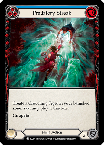 Flesh and Blood TCG | Predatory Streak (Blue) [TCC101] (Round the Table: TCC x LSS) | The Nerd Merchant