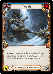 Flesh and Blood TCG | Throttle (Blue) [TCC025] (Round the Table: TCC x LSS) | The Nerd Merchant