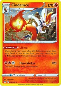 Pokemon | Cinderace (034/202) (Cosmos Holo) [Sword & Shield: Base Set] | The Nerd Merchant