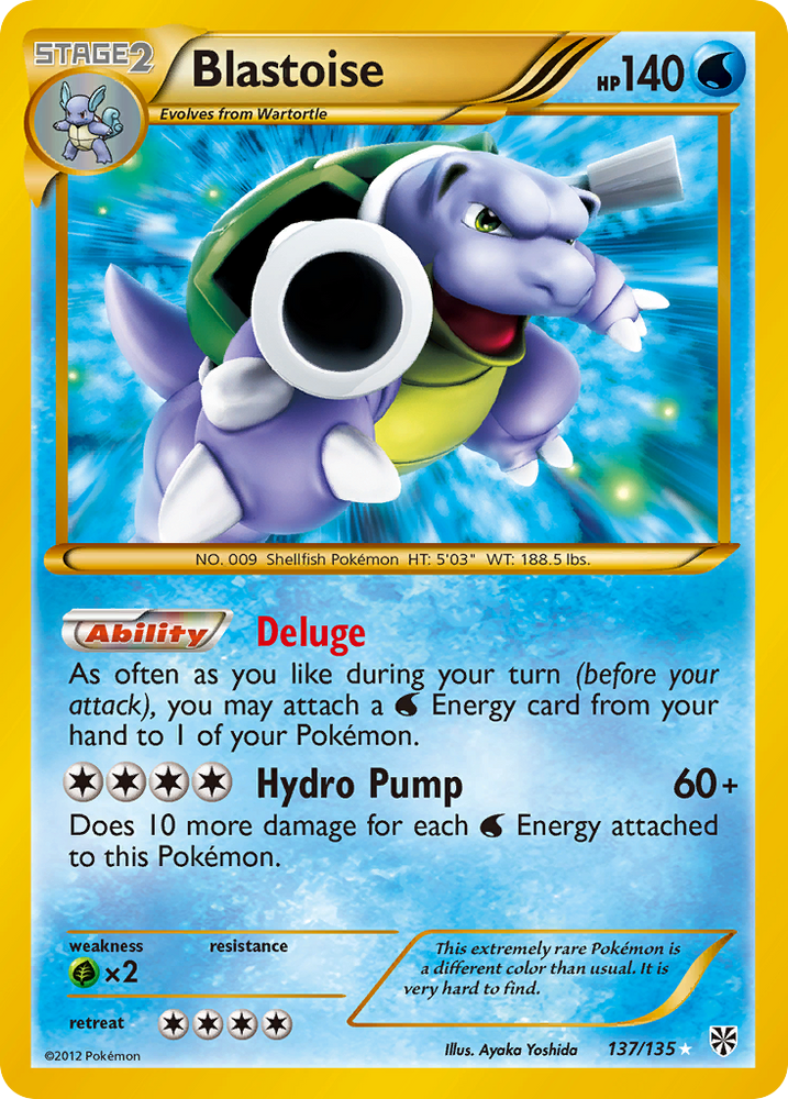Pokemon | Blastoise (137/135) [Black & White: Plasma Storm] | The Nerd Merchant