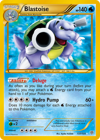 Pokemon | Blastoise (137/135) [Black & White: Plasma Storm] | The Nerd Merchant