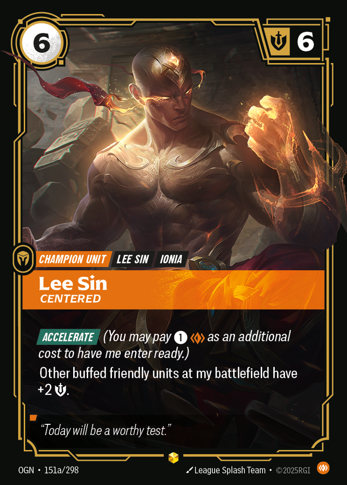 Lee Sin, Centered (Alt Foil) - Origins #151