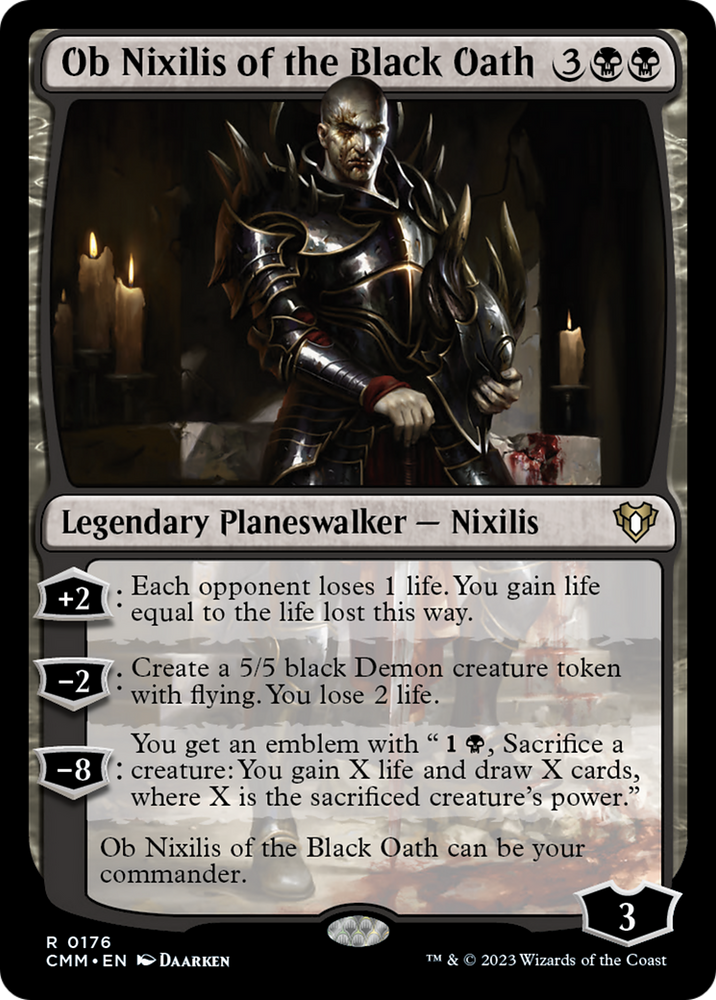 Magic | Ob Nixilis of the Black Oath [Commander Masters] | The Nerd Merchant