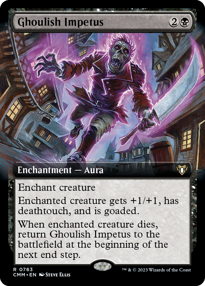 Magic | Ghoulish Impetus (Extended Art) [Commander Masters] | The Nerd Merchant