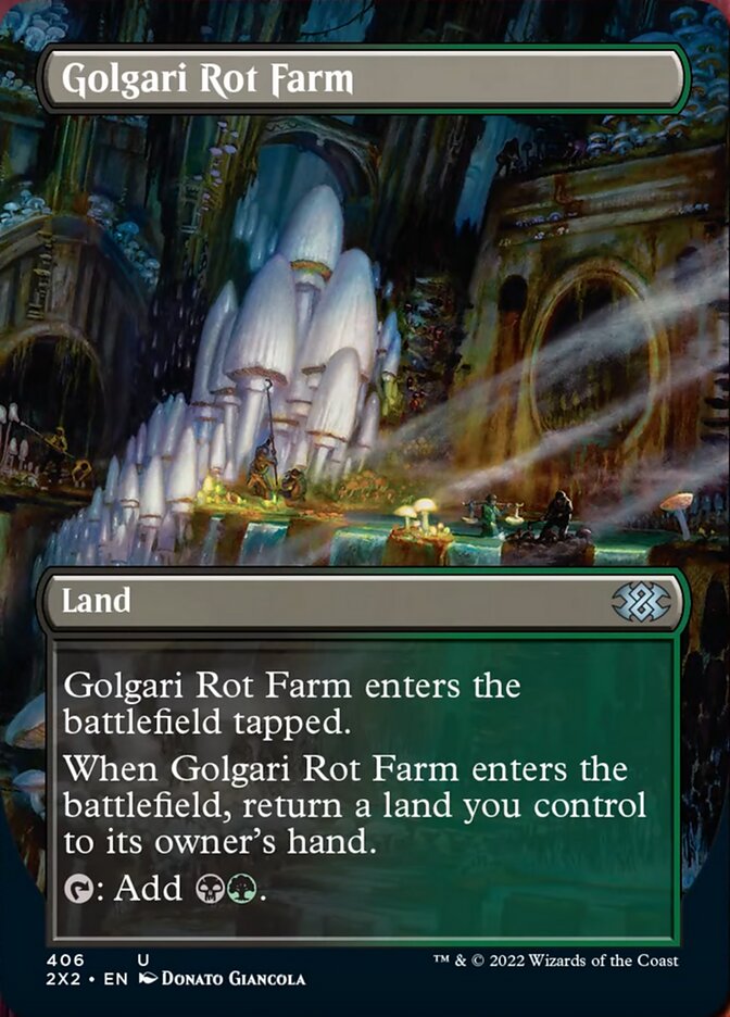 Magic | Golgari Rot Farm (Borderless Alternate Art) [Double Masters 2022] | The Nerd Merchant