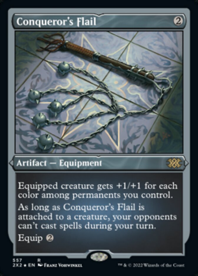 Magic | Conqueror's Flail (Foil Etched) [Double Masters 2022] | The Nerd Merchant