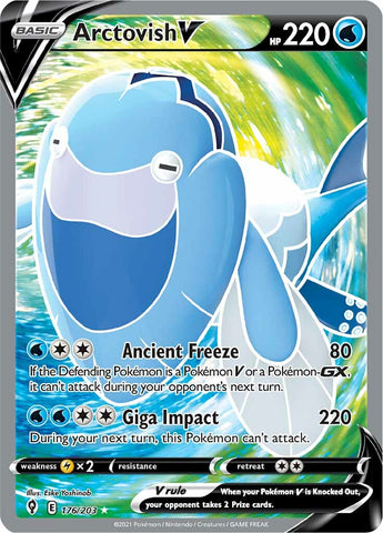 Pokemon | Arctovish V (176/203) [Sword & Shield: Evolving Skies] | The Nerd Merchant