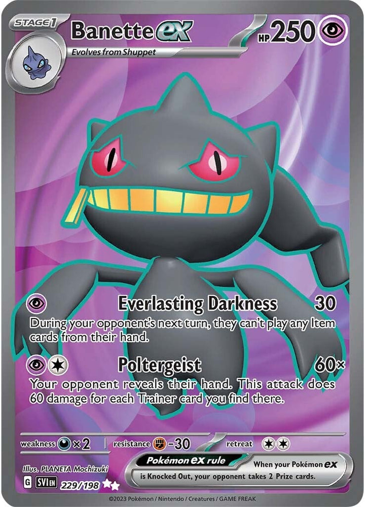 Pokemon | Banette ex (229/198) [Scarlet & Violet: Base Set] | The Nerd Merchant