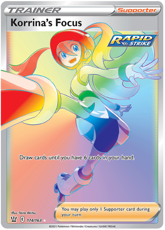 Pokemon | Korrina's Focus (174/163) [Sword & Shield: Battle Styles] | The Nerd Merchant