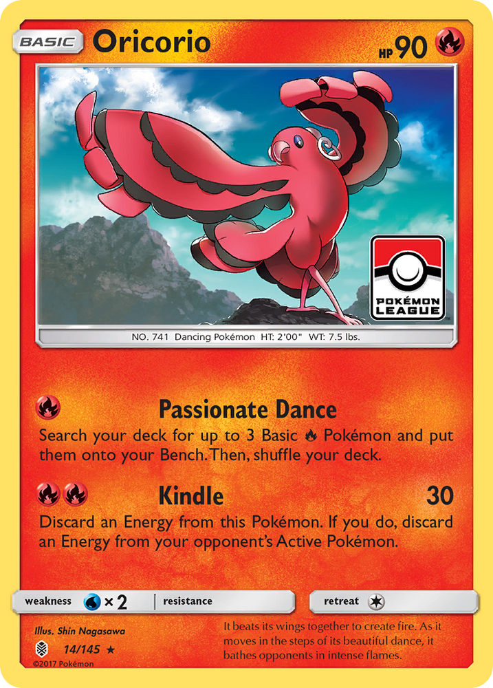Pokemon | Oricorio (14/145) [Sun & Moon: Guardians Rising] | The Nerd Merchant