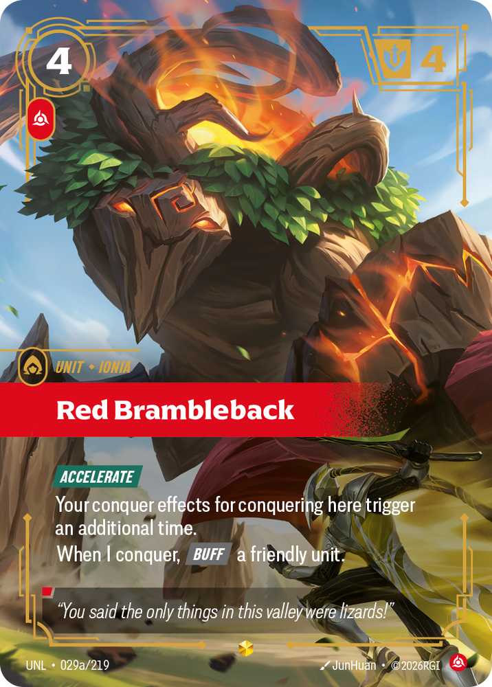 Red Brambleback (Alternate Art) (Foil) - Unleashed (029a/219)