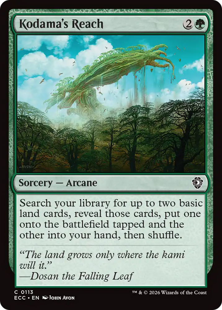 Magic | Kodama's Reach [Lorwyn Eclipsed Commander] | The Nerd Merchant
