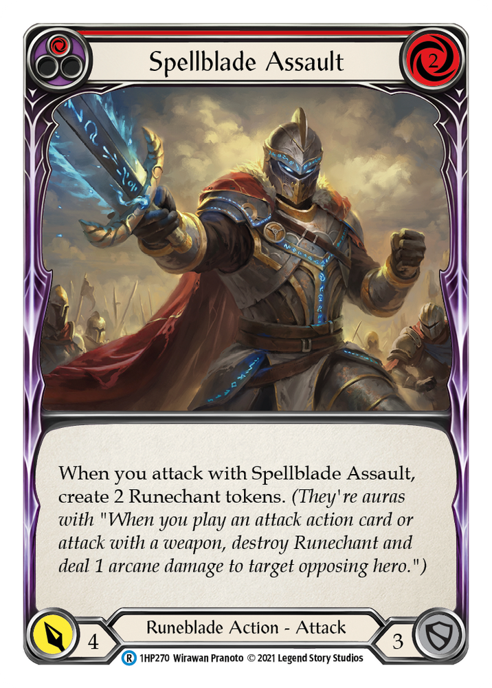 Flesh and Blood TCG | Spellblade Assault (Red) [1HP270] (History Pack 1) | The Nerd Merchant