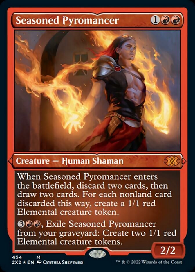 Magic | Seasoned Pyromancer (Foil Etched) [Double Masters 2022] | The Nerd Merchant