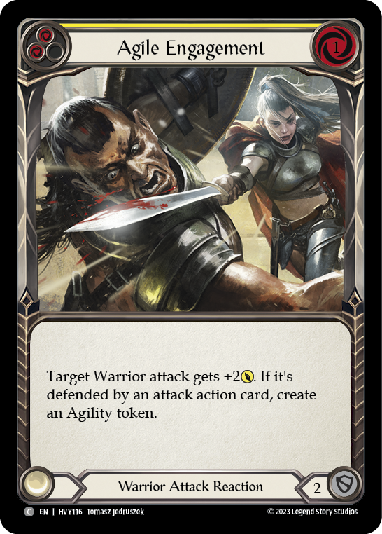 Flesh and Blood TCG | Agile Engagement (Yellow) [HVY116] (Heavy Hitters) | The Nerd Merchant