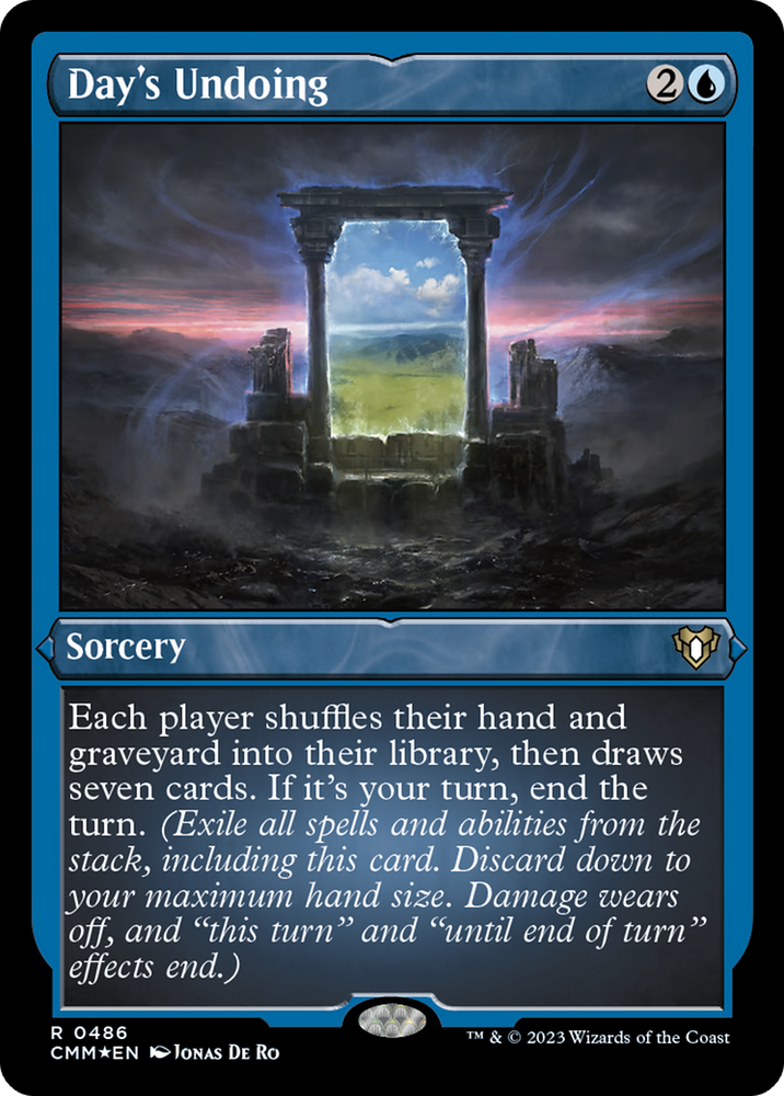 Magic | Day's Undoing (Foil Etched) [Commander Masters] | The Nerd Merchant