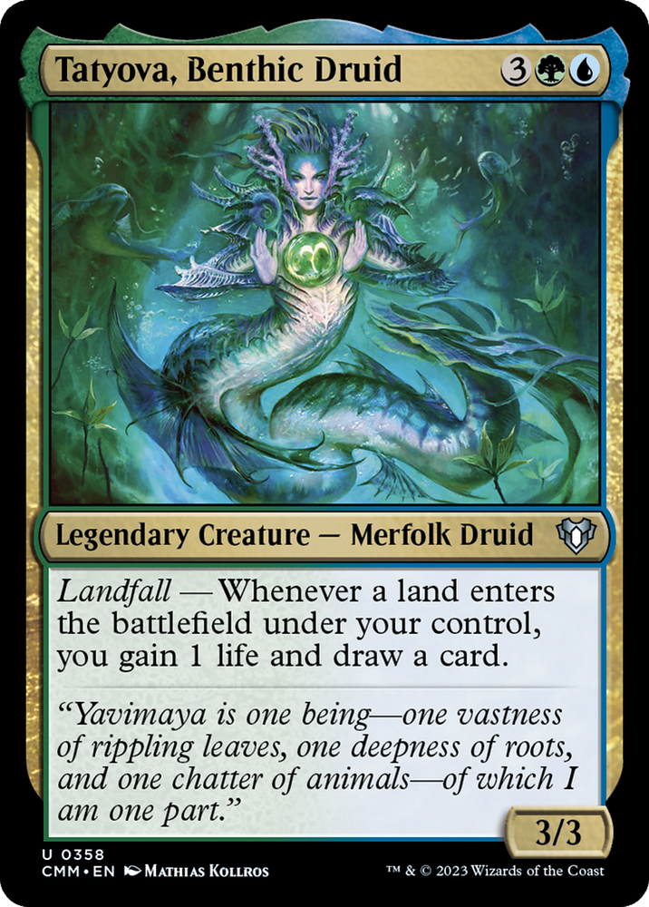Magic | Tatyova, Benthic Druid [Commander Masters] | The Nerd Merchant