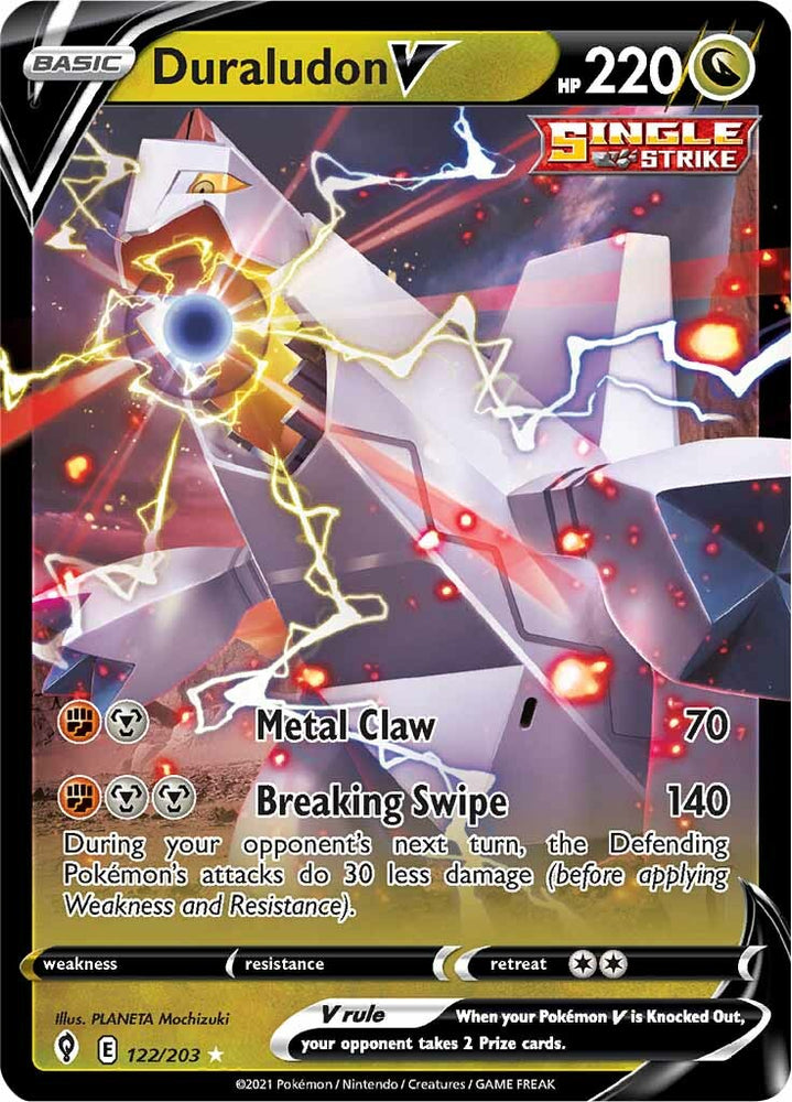 Pokemon | Duraludon V (122/203) [Sword & Shield: Evolving Skies] | The Nerd Merchant