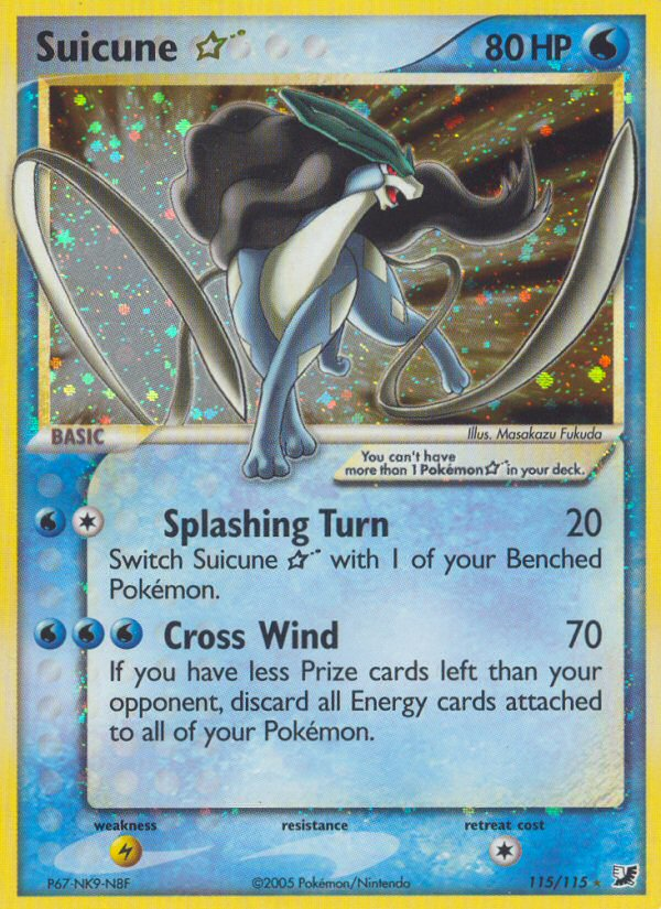 Pokemon | Suicune Star (115/115) [EX: Unseen Forces] | The Nerd Merchant