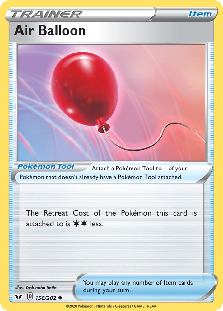 Pokemon | Air Balloon (156/202) [Sword & Shield: Base Set] | The Nerd Merchant