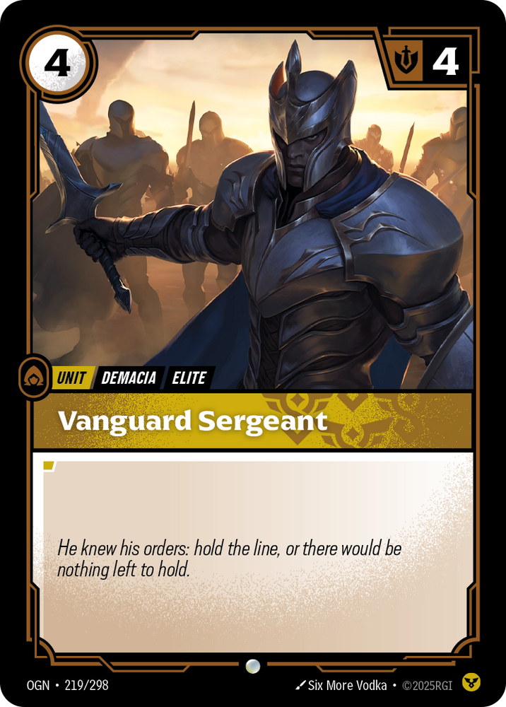 Vanguard Sergeant (Foil) - Origins #219