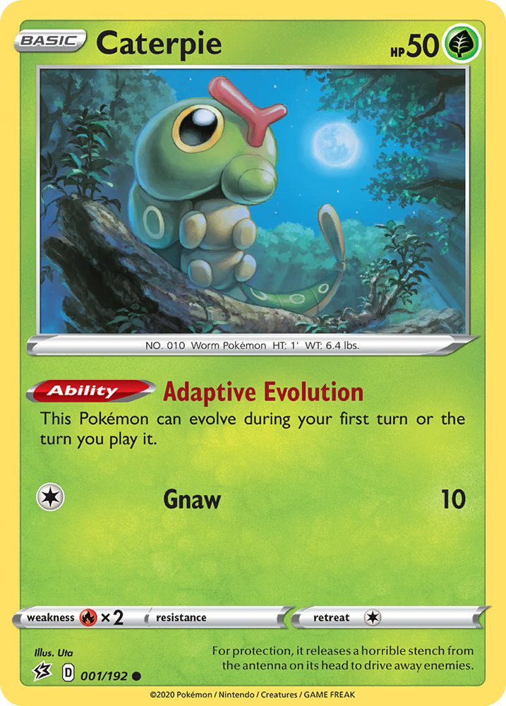 Pokemon | Caterpie (001/192) [Sword & Shield: Rebel Clash] | The Nerd Merchant
