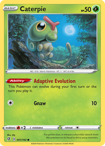 Pokemon | Caterpie (001/192) [Sword & Shield: Rebel Clash] | The Nerd Merchant