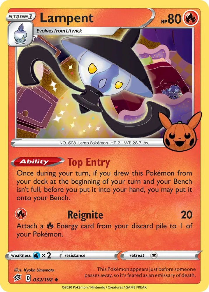 Pokemon | Lampent (032/192) [Trick or Trade] | The Nerd Merchant