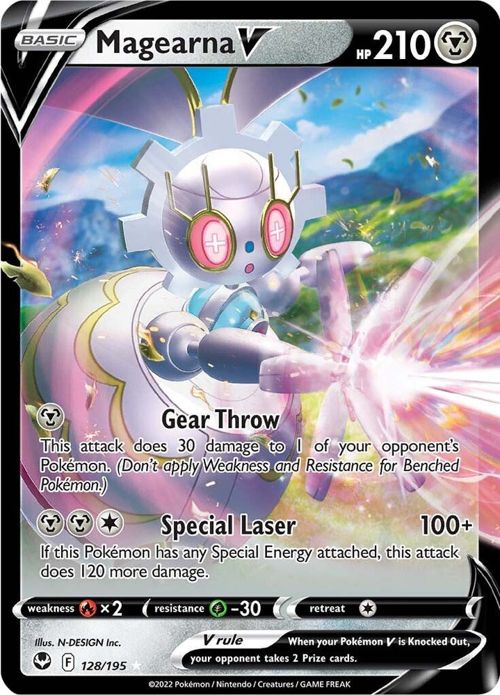 Pokemon | Magearna V (128/195) [Sword & Shield: Silver Tempest] | The Nerd Merchant