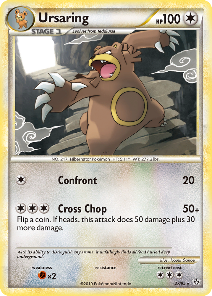 Pokemon | Ursaring (27/95) [HeartGold & SoulSilver: Unleashed] | The Nerd Merchant