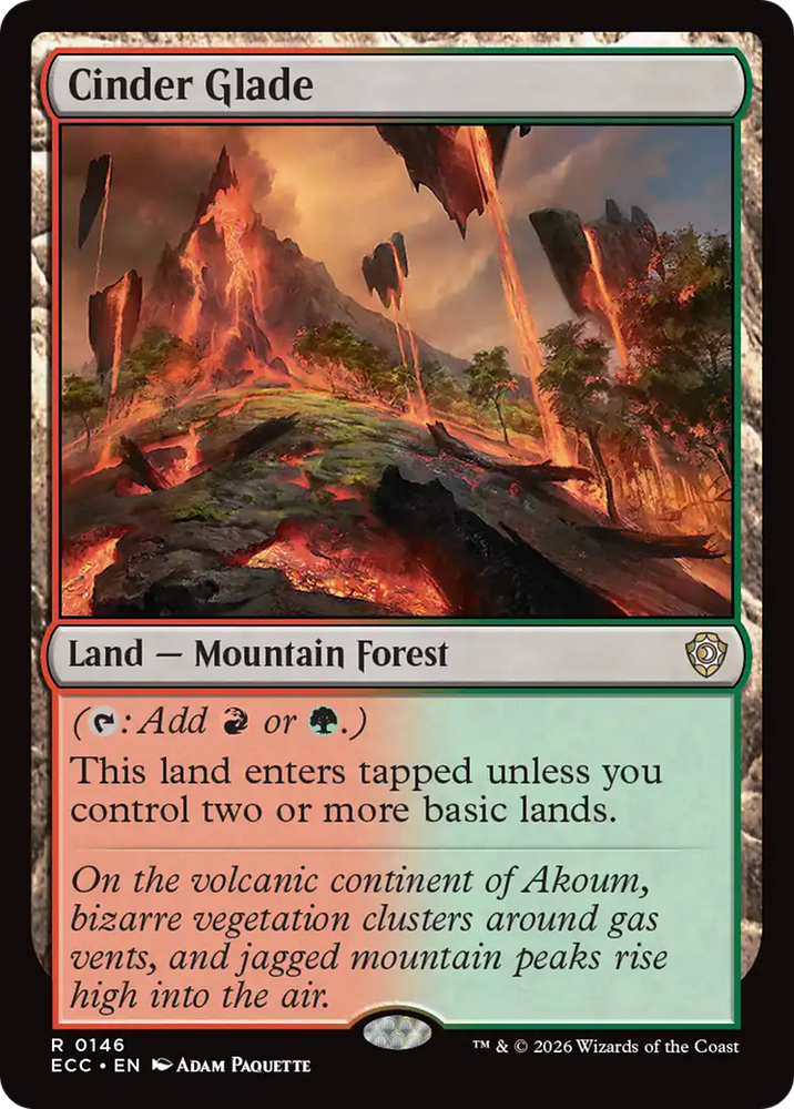 Magic | Cinder Glade [Lorwyn Eclipsed Commander] | The Nerd Merchant