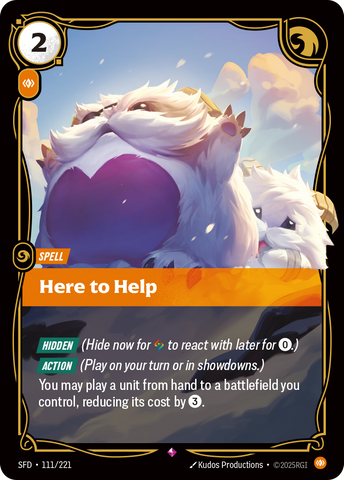 Here to Help (Foil) - Spiritforged #111