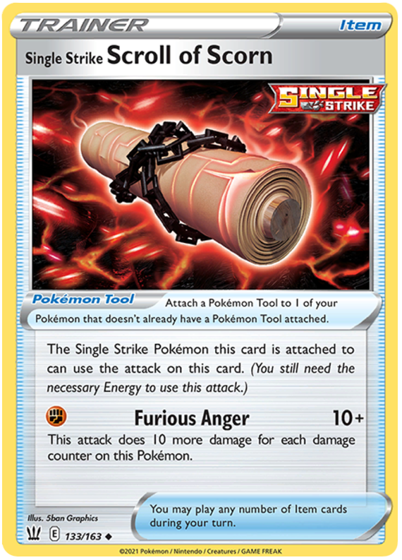 Pokemon | Single Strike Scroll of Scorn (133/163) [Sword & Shield: Battle Styles] | The Nerd Merchant