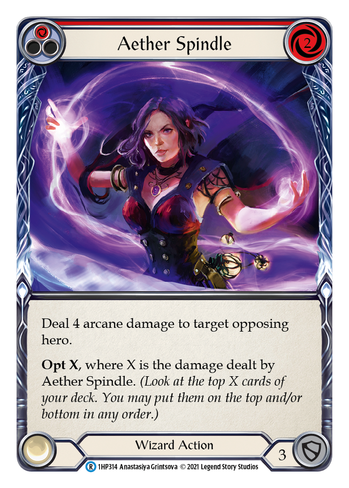 Flesh and Blood TCG | Aether Spindle (Red) [1HP314] (History Pack 1) | The Nerd Merchant