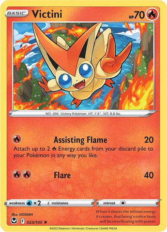 Pokemon | Victini (023/195) [Sword & Shield: Silver Tempest] | The Nerd Merchant