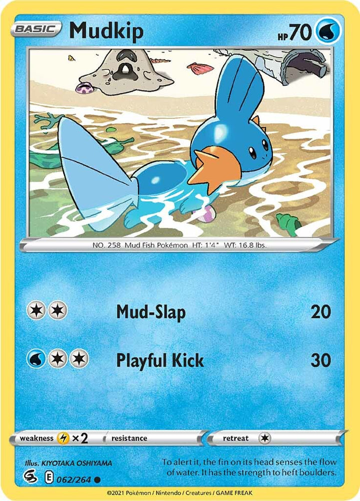 Pokemon | Mudkip (062/264) [Sword & Shield: Fusion Strike] | The Nerd Merchant