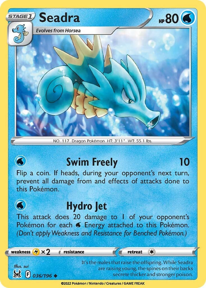 Pokemon | Seadra (036/196) [Sword & Shield: Lost Origin] | The Nerd Merchant