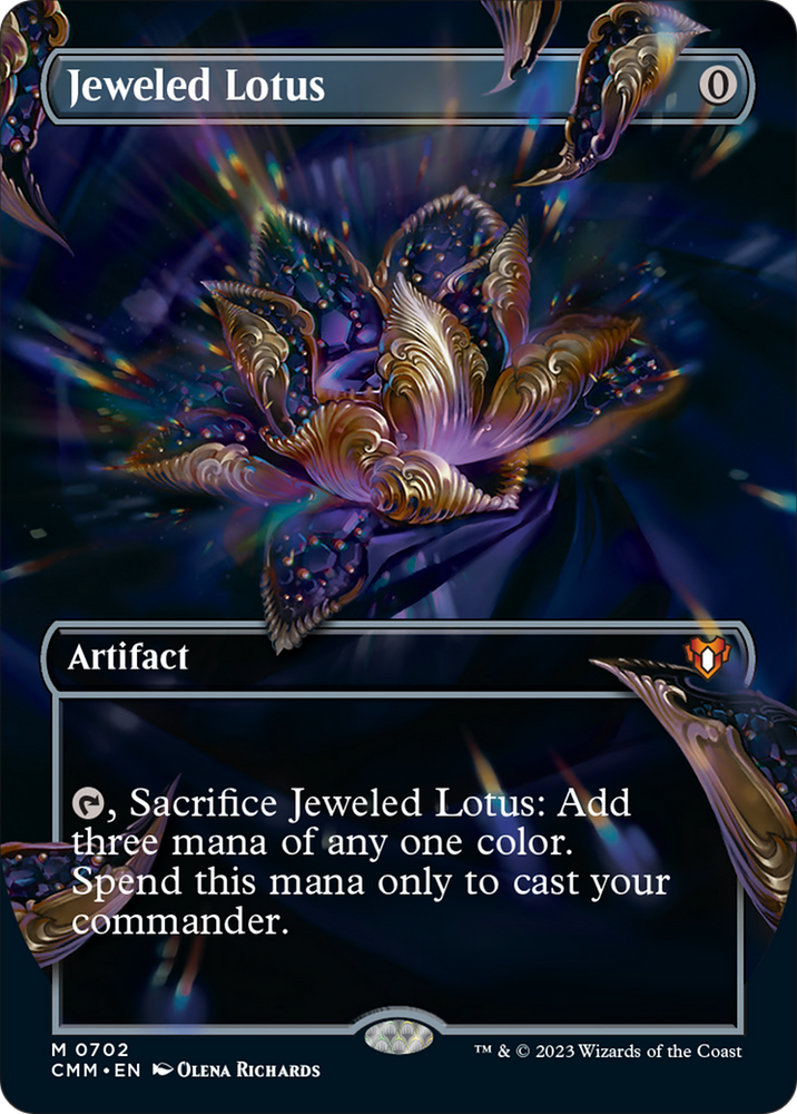 Magic | Jeweled Lotus (Borderless Frame Break) [Commander Masters] | The Nerd Merchant