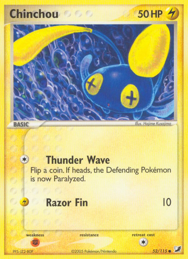 Pokemon | Chinchou (52/115) [EX: Unseen Forces] | The Nerd Merchant
