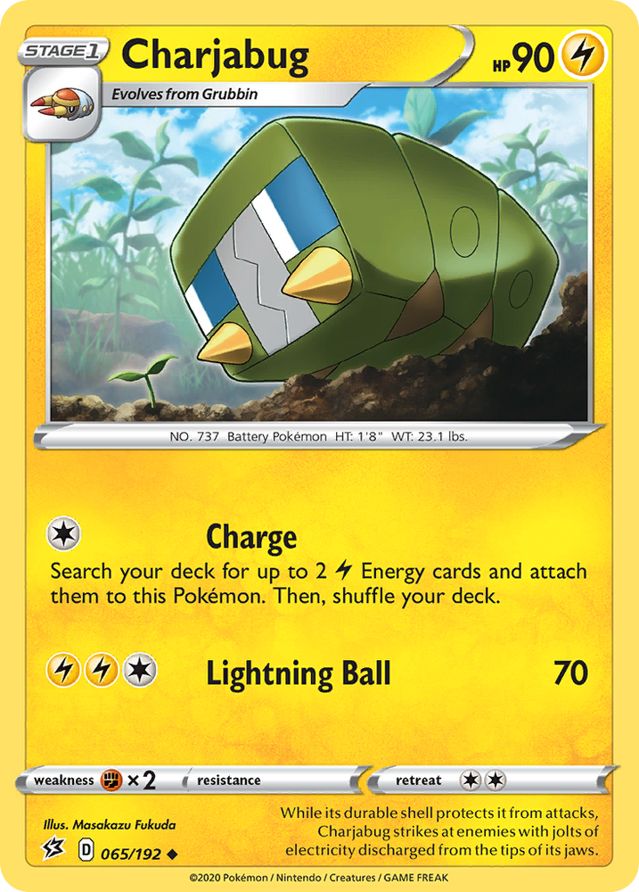 Pokemon | Charjabug (065/192) [Sword & Shield: Rebel Clash] | The Nerd Merchant