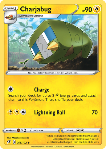 Pokemon | Charjabug (065/192) [Sword & Shield: Rebel Clash] | The Nerd Merchant