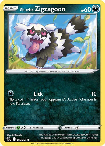 Pokemon | Galarian Zigzagoon (159/264) [Sword & Shield: Fusion Strike] | The Nerd Merchant