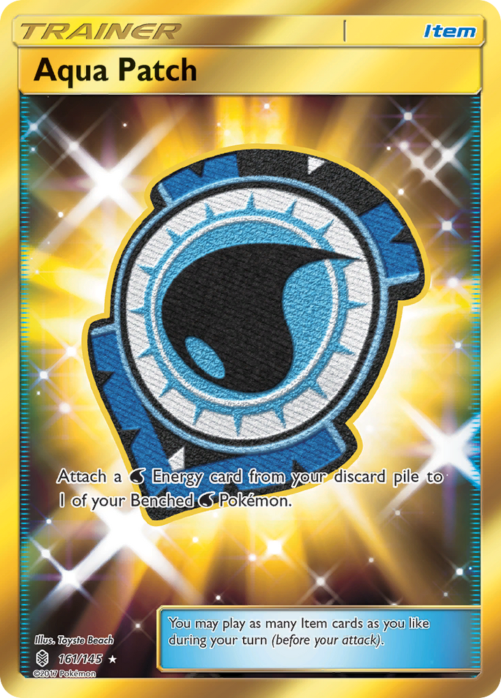 Pokemon | Aqua Patch (161/145) [Sun & Moon: Guardians Rising] | The Nerd Merchant