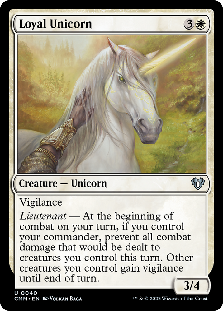 Magic | Loyal Unicorn [Commander Masters] | The Nerd Merchant