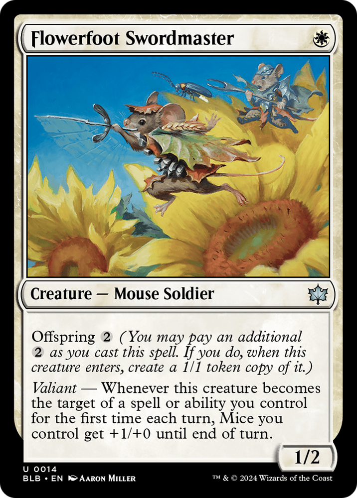 Magic | Flowerfoot Swordmaster [Bloomburrow] | The Nerd Merchant